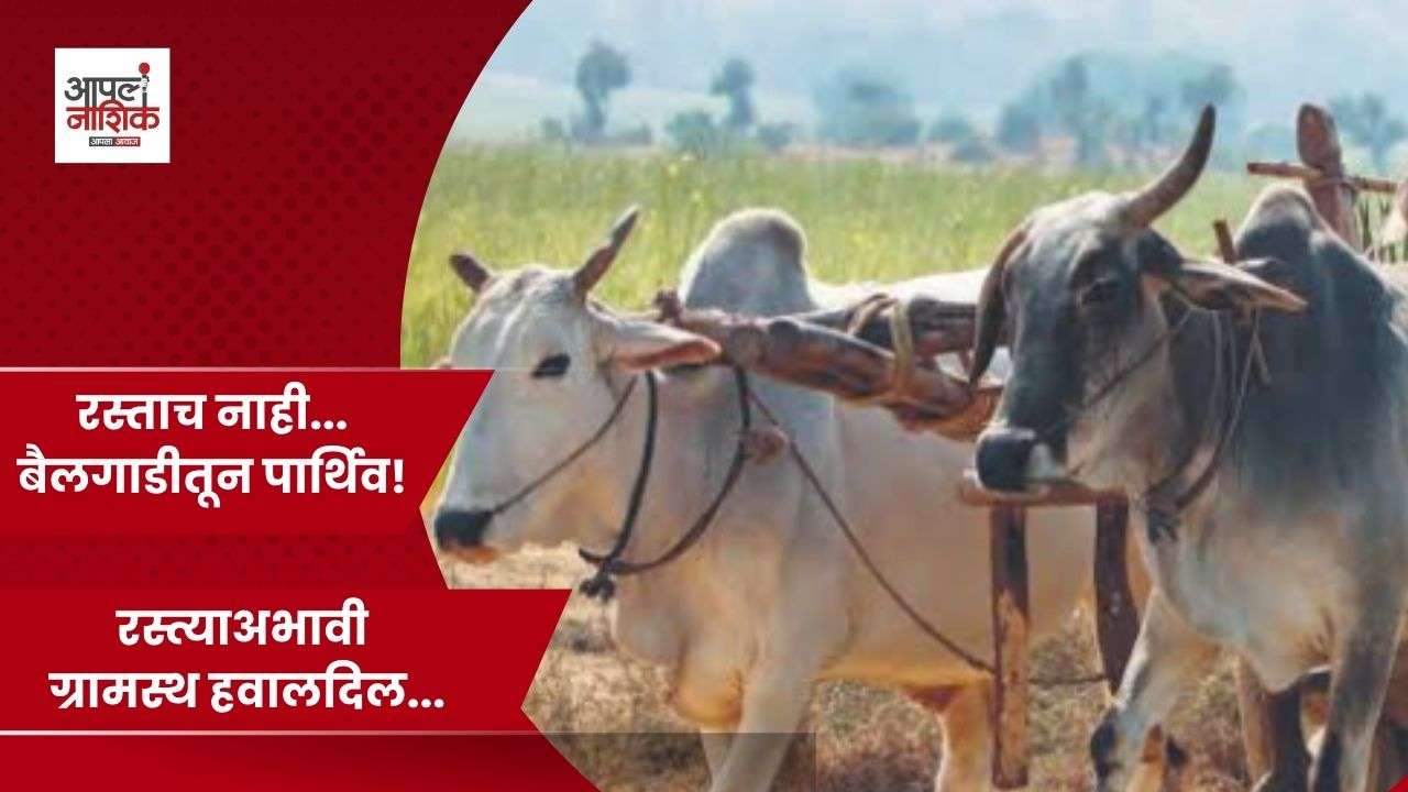 कसबे सुकेनेत रस्त्याअभावी बैलगाडीतून पार्थिवाची ने-आण