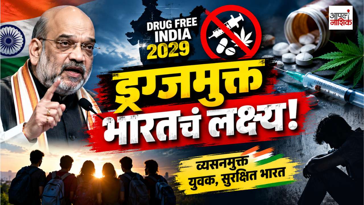 ड्रग्जमुक्त भारत 2029! अमित शाहांचा मोठा प्लॅन; अमली पदार्थांविरोधात 4 स्तंभांवर लढा | Apla Nashik