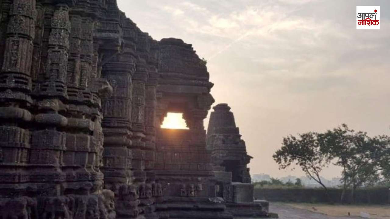 भगवान शंकर-विष्णू मिलनाचे प्रतीक! गोंदेश्वर मंदिरात अद्भुत किरणोत्सव; शिवपिंडीवर पडतात सूर्यकिरण | Apla  Nashik