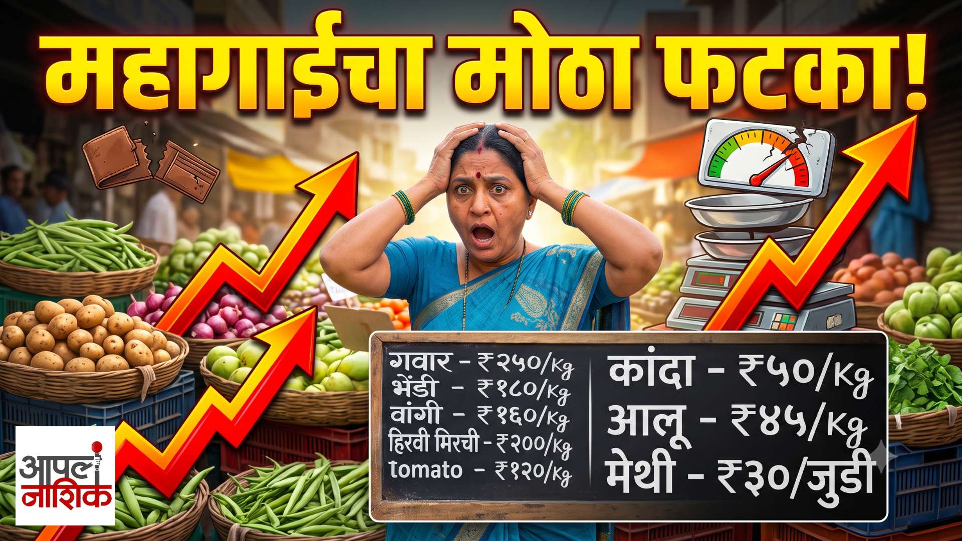 पितृपक्षात भाज्यांचे भाव कडाडले! गवार १६० रुपये किलो; गृहिणींचं बजेट कोलमडलं