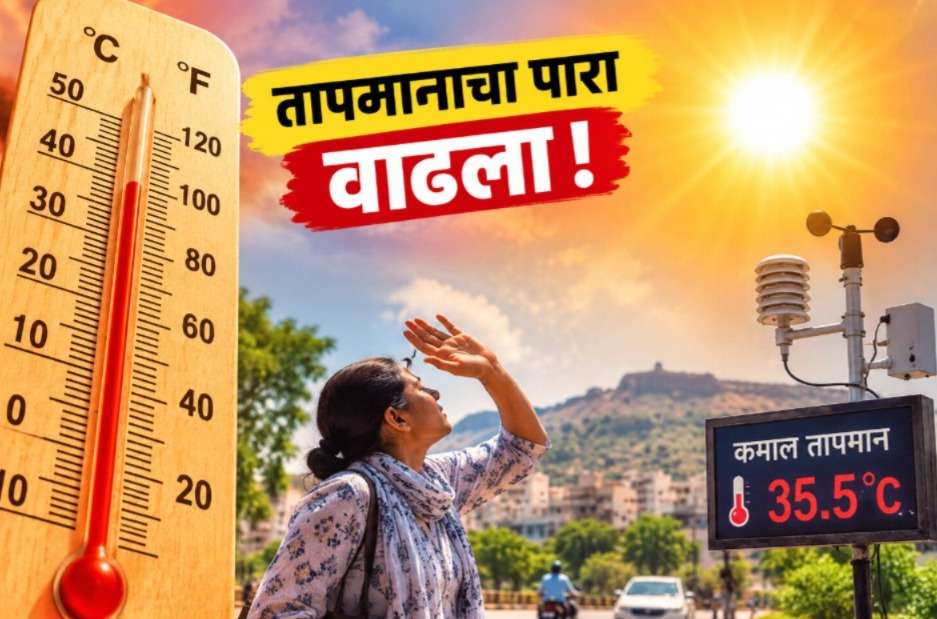 नाशिकमध्ये ऑक्टोबर हीटचा तडाखा! आठवडाभर पारा पस्तिशीपार, उकाड्याने नागरिक हैराण