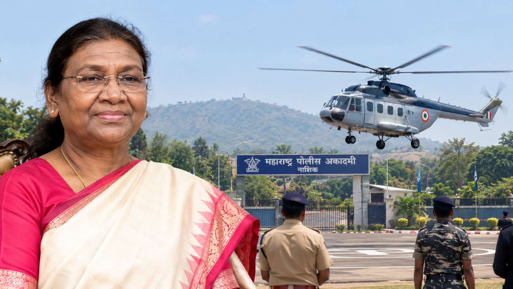 राष्ट्रपतींच्या हेलिकॉप्टर लँडिंगसाठी पोलीस अकादमीला पसंती; मुक्कामही तिथेच होण्याची शक्यता!