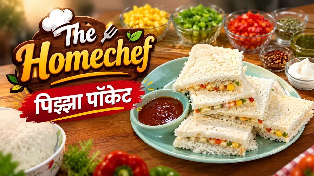 लहान मुलांसाठी झटपट आणि चटपटीत Pizza Pockets | Home Chef