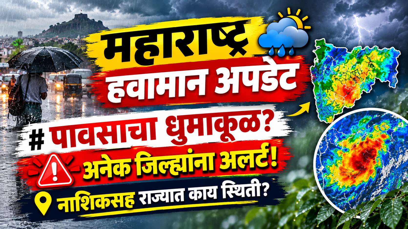 महाराष्ट्रात पुढील काही दिवस पावसाची शक्यता! रायगड, रत्नागिरीसह कोणत्या जिल्ह्यांना अलर्ट?