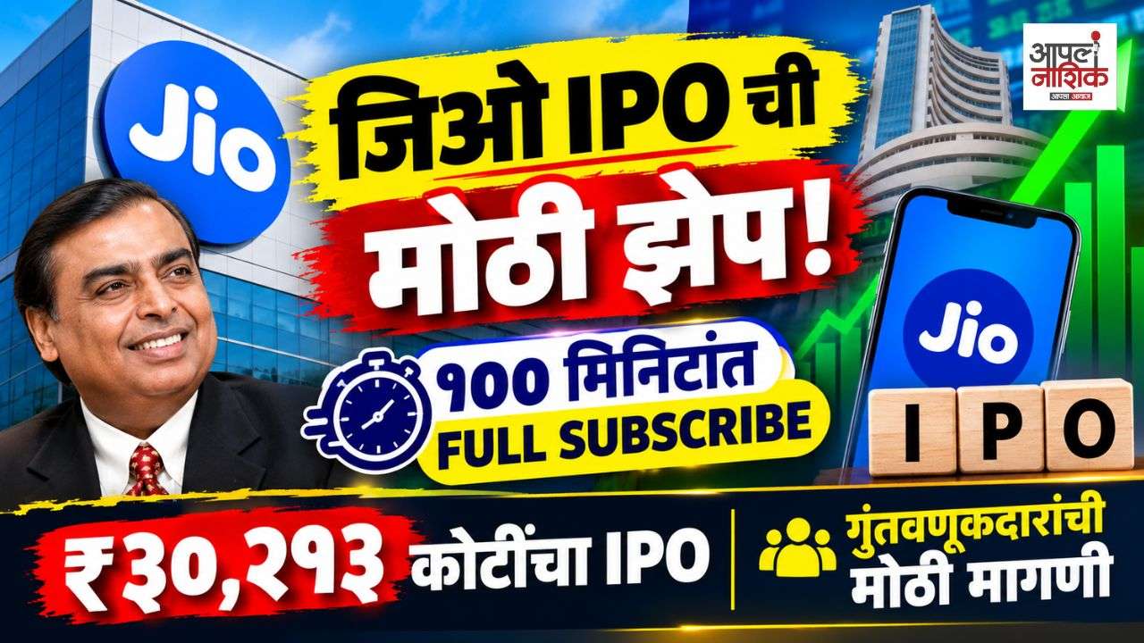 जिओ IPO ला विक्रमी प्रतिसाद! १०० मिनिटांत पूर्ण सबस्क्राइब; गुंतवणूकदारांची मोठी मागणी