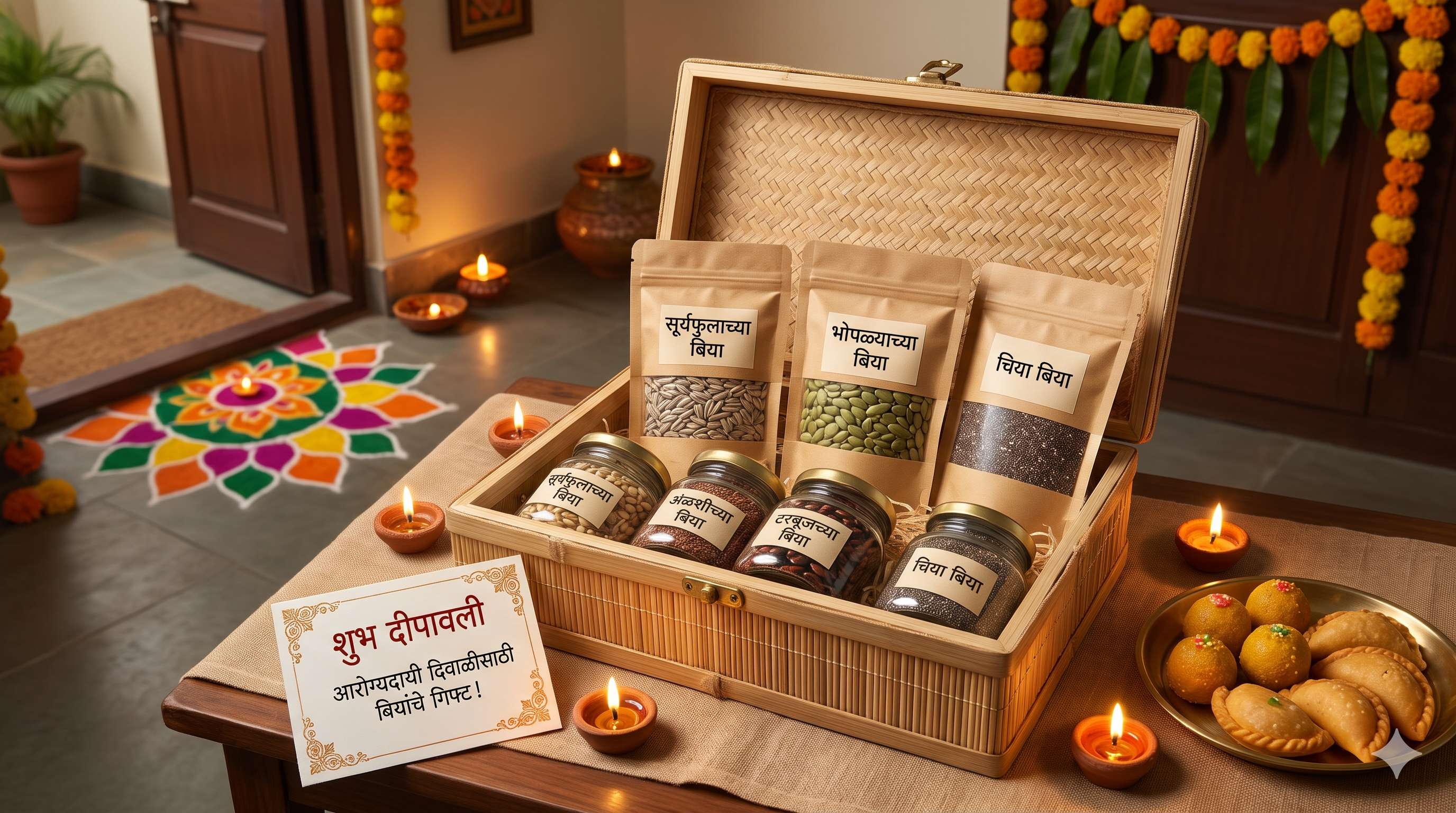 दिवाळीच्या गिफ्टमध्ये सुकामेव्याऐवजी बियांचा ट्रेंड!